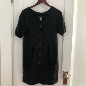 Dark Grey Ann Taylor Sweater Dress - GUC